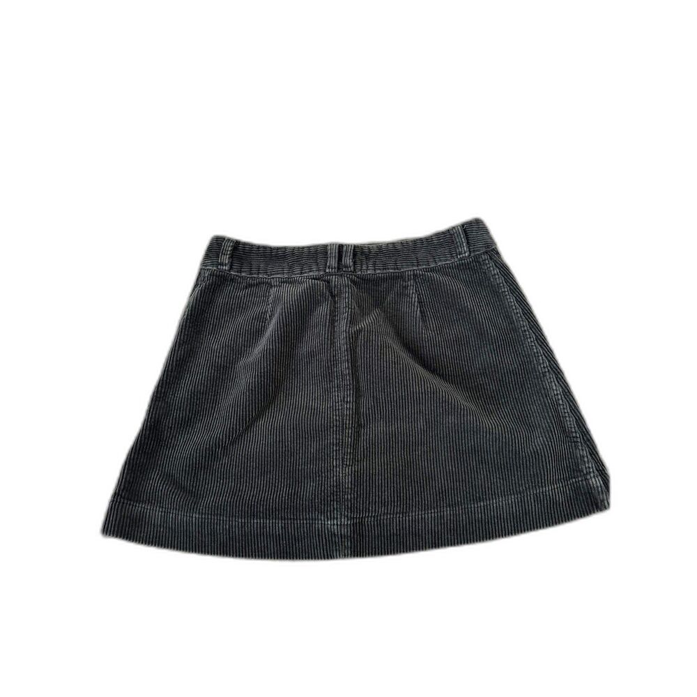 Abercrombie & Fitch Corduroy Mini Skirt Dark Academia Forest Green Size 8 - Picture 3 of 8
